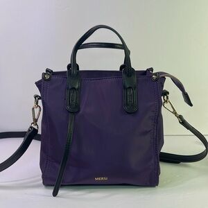 MERSI  Crossbody Bag in Purple and Black